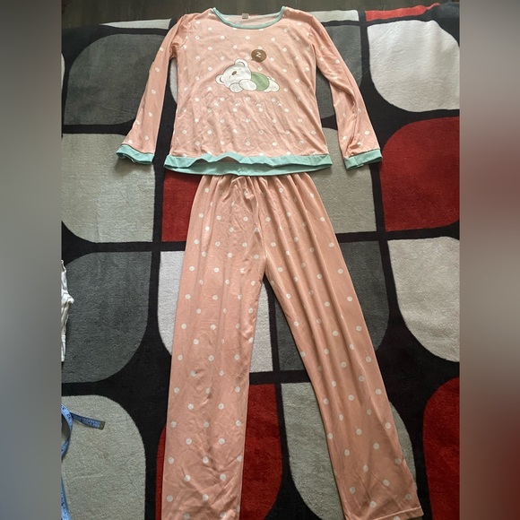 Charming Kids Pajama Set with Bear Print - Picture 1 of 9